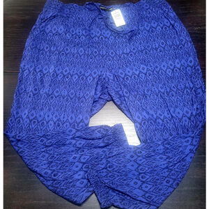 NWT Torrid Harem Pants Size 3 (3X) Eternal Skull Blue